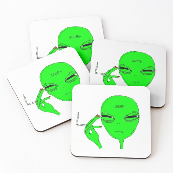 Item preview, Smoking alien designed and sold by DenkaStore.