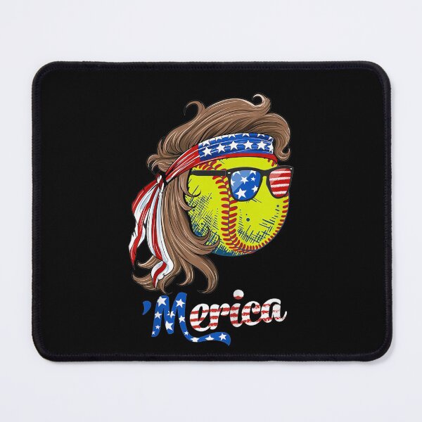 Item preview,  Kids Softball Mullet July American Flag Merica Girls designed and sold by dianev79.