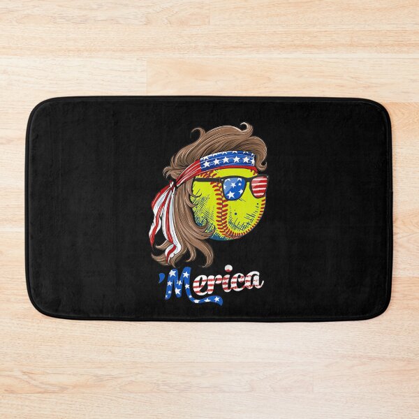 Item preview,  Kids Softball Mullet July American Flag Merica Girls designed and sold by dianev79.