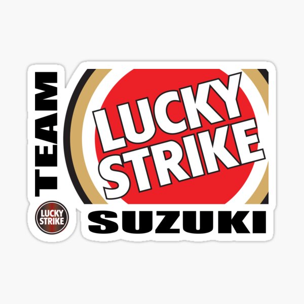 SUZUKI Pin Badge TEAM SUZUKI MOTORSPORT LUCKY STRIKE SPONSOR 