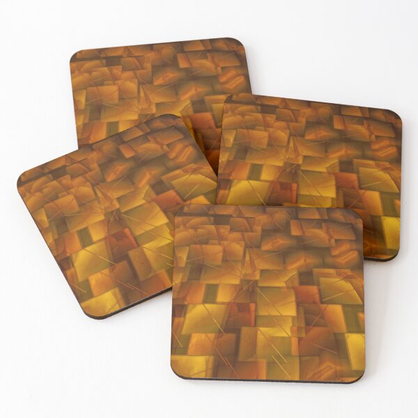 Item preview, golden mosaic with geometric layers designed and sold by mister-john.