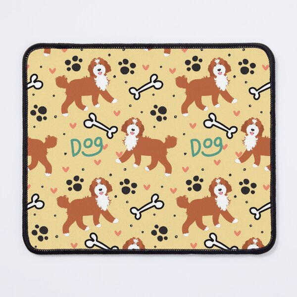 Item preview, Cute Red and White Goldendoodle Dog designed and sold by Lulupainting.