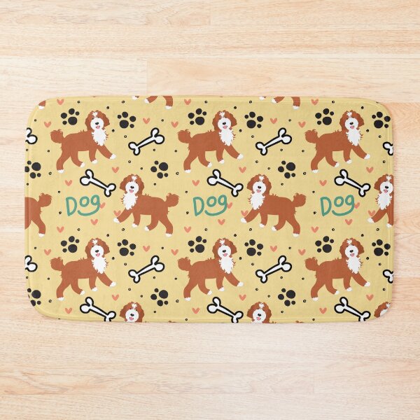 Item preview, Cute Red and White Goldendoodle Dog designed and sold by Lulupainting.