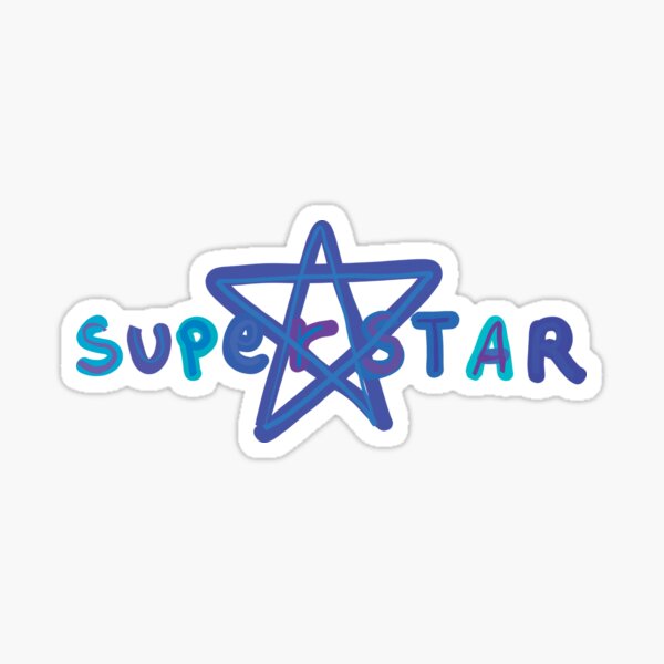 " SuperStar !" Sticker for Sale by Flowerial | Redbubble