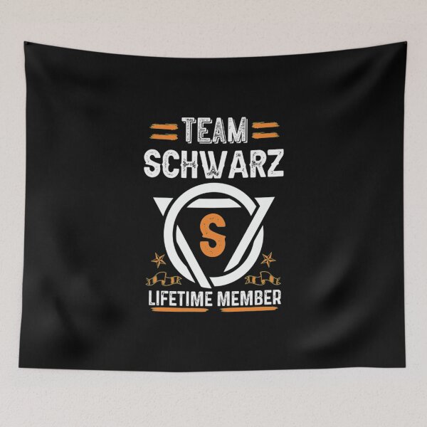 Aperçu de l'œuvre T-Shirt familleTeam schwarz Membre à vie, nom de famille, nom de famille, deuxième prénom T-Shirt_by Smeis_ créée et vendue par shopnhatca.