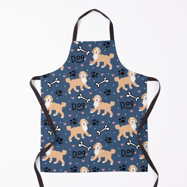Item preview, Cute Apricot and White Goldendoodle Dog designed and sold by Lulupainting.