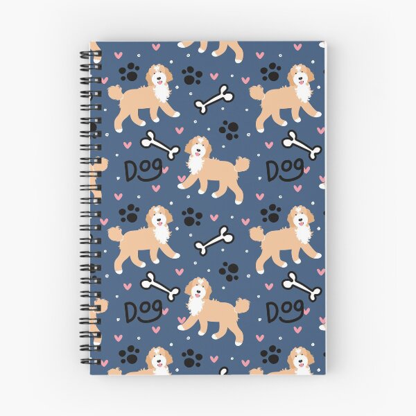 Item preview, Cute Apricot and White Goldendoodle Dog designed and sold by Lulupainting.