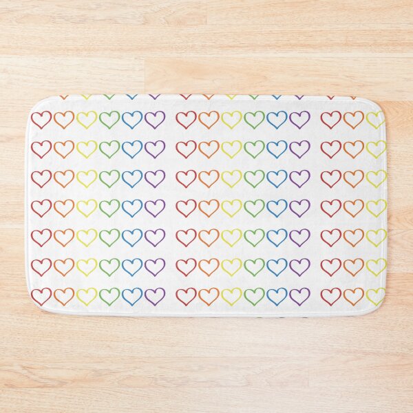 Item preview, Pride Rainbow Hearts Outlined designed and sold by Digital Bulldog.