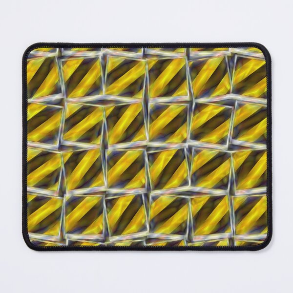 Item preview, 36 yellow and black striped cubes in a mosaic designed and sold by mister-john.