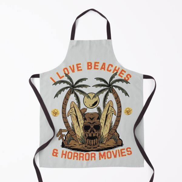 Item preview, I love beaches and horror movies designed and sold by SidTastic .