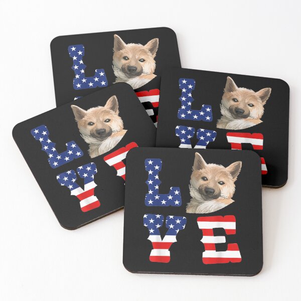 Item preview,  Dogs Shiba Love American Flag designed and sold by donnagia.