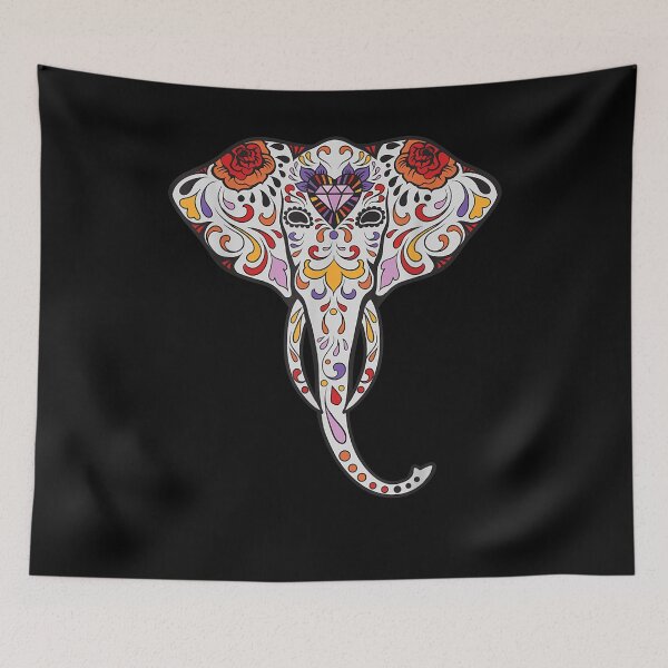 Item preview,  Elephant Sugar Skull Dead designed and sold by donnagia.