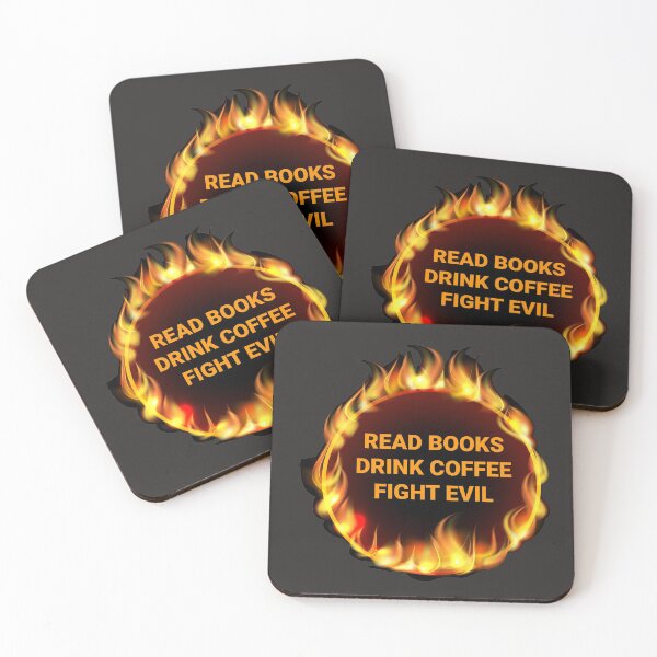 Item preview, Read Books Drink Coffee Fight Evil designed and sold by Dreaming-Anmi.