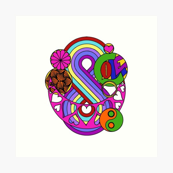 DejaLulu Love Mandala Art Print