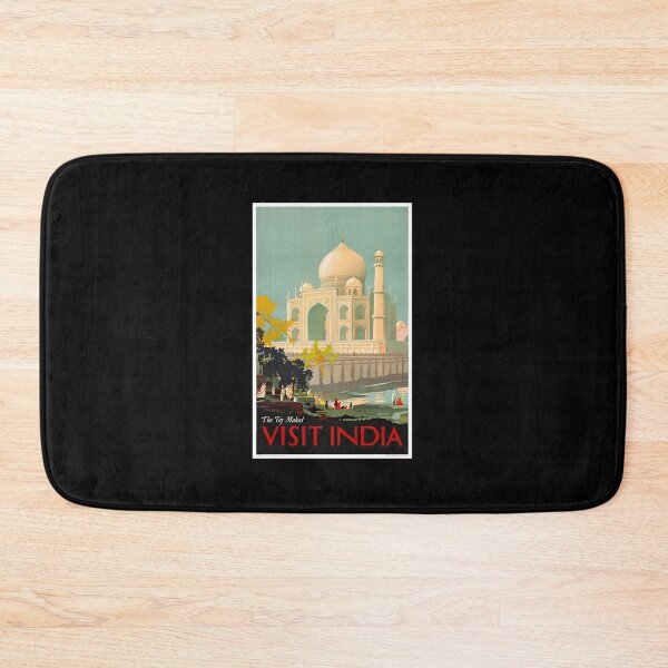Item preview, Vintage Travel Poster Visit India The Taj Mahal  designed and sold by mashowa.