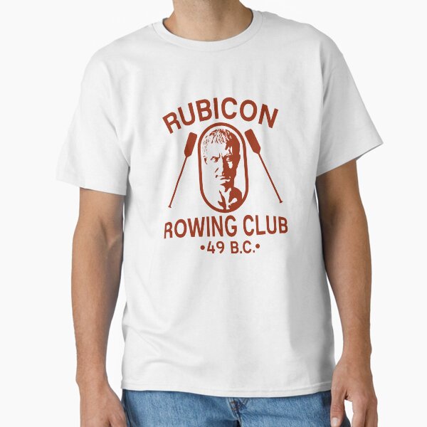 Vista previa del artículo con la obra «Camiseta Rubicon Rowing Club Julius Caesar Funny», diseñado y vendido por GaiusCatullus.
