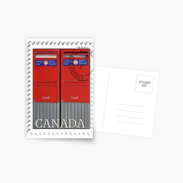·٠•● █░║► CANADIAN MAIL BOX/STAMP ◄║░█ ●•٠· Postcard