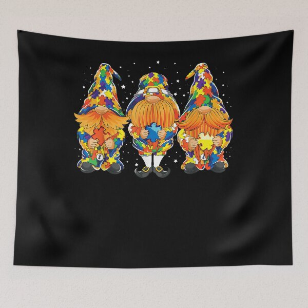 Item preview,  Three Gnomes Autism Awareness Puzzle Piece Boys Girls Kids designed and sold by donnagia.