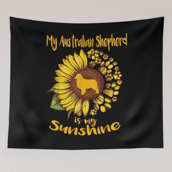 Item preview,  Australian Shepherd Sunshine Sunflower Lover designed and sold by dianev79.