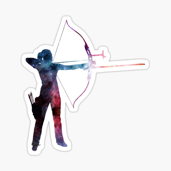 Galaxy Archery vector Sticker