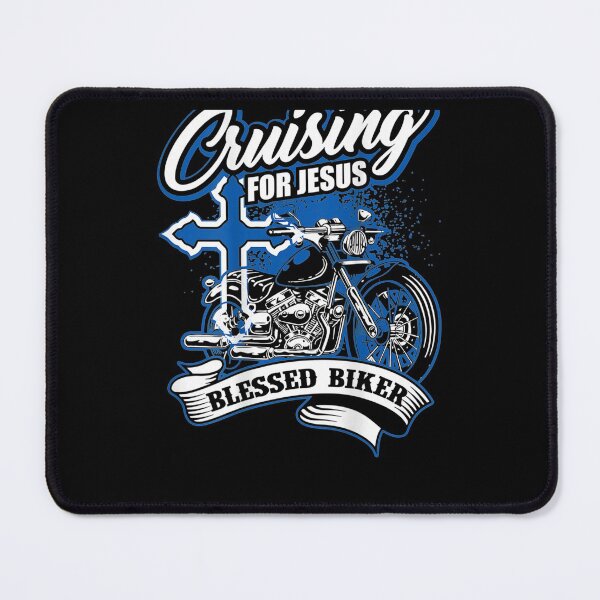 Item preview, Christian Motorcycle Cross Blessed Biker Jesus designed and sold by dianev79.