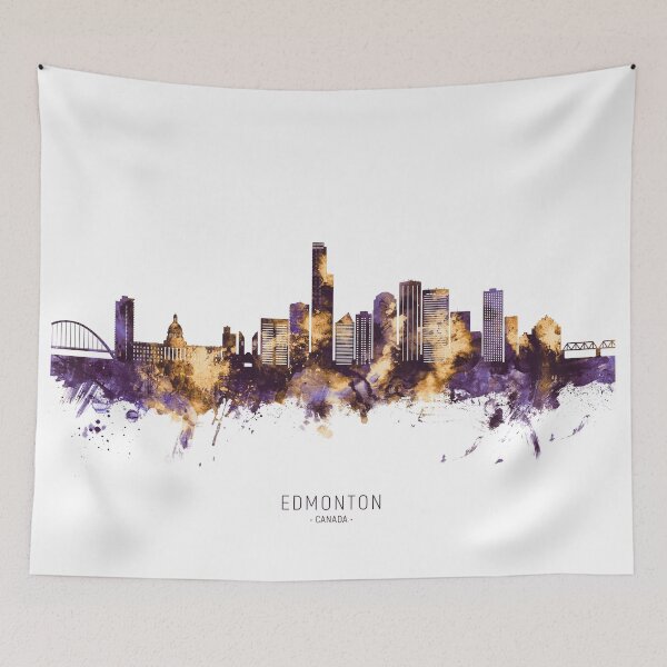 Item preview, Edmonton Canada Skyline designed and sold by ArtPrints.