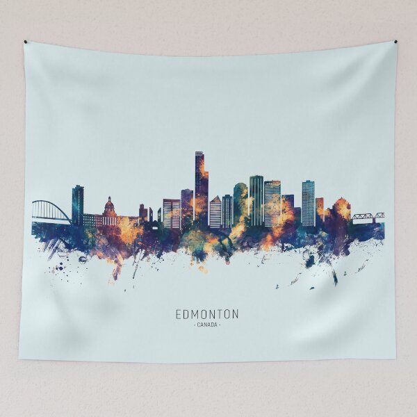 Item preview, Edmonton Canada Skyline designed and sold by ArtPrints.