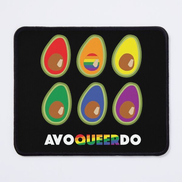 Item preview, Avocado queer pride rainbow designed and sold by bittergodart.