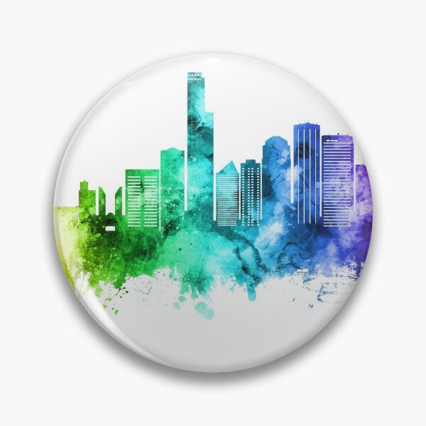 Aperçu de l'œuvre Edmonton Canada Skyline créée et vendue par ArtPrints.