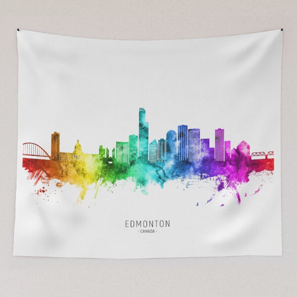 Item preview, Edmonton Canada Skyline designed and sold by ArtPrints.