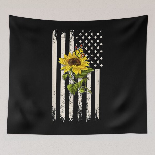 Item preview,  Patriotic American Flag Sunflower Butterfly designed and sold by dianev79.