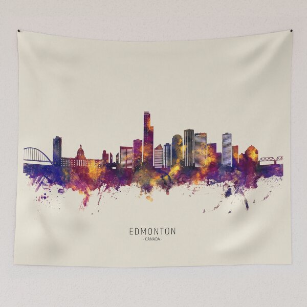 Item preview, Edmonton Canada Skyline designed and sold by ArtPrints.