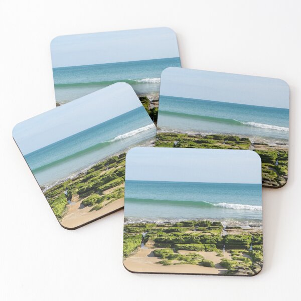 Item preview, Bold Green Seaweed - Low Tide at Praia da Luz Gold Coast Algarve Portugal designed and sold by Georgia Mizuleva.