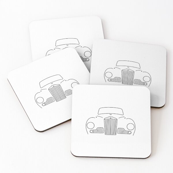 Item preview, Sunbeam Supreme MkIII 1950s British classic car black outline graphic designed and sold by soitwouldseem.