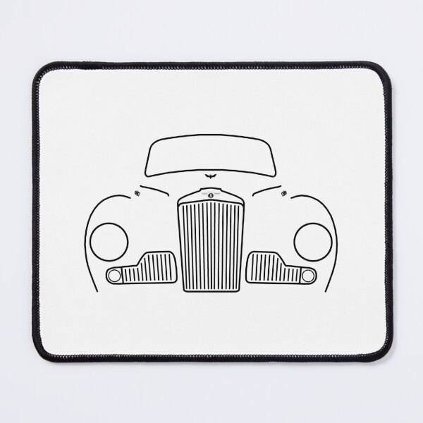 Item preview, Sunbeam Supreme MkIII 1950s British classic car black outline graphic designed and sold by soitwouldseem.