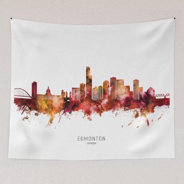 Item preview, Edmonton Canada Skyline designed and sold by ArtPrints.