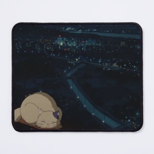 Item preview, Anime Landscape City with a sleeping Cat designed and sold by pompomcherryy.