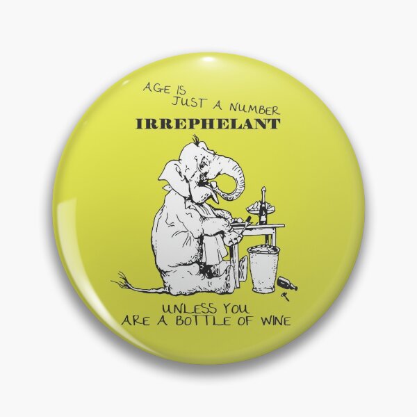 Item preview, Age Is Just A Number Birthday Elephant Humor designed and sold by taiche.