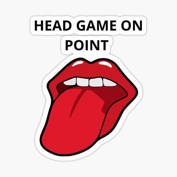 "Head game on point" Sticker for Sale by Goldenplace Redbubble
