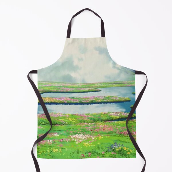 Item preview, River in the mountains fields Anime Landscape designed and sold by pompomcherryy.