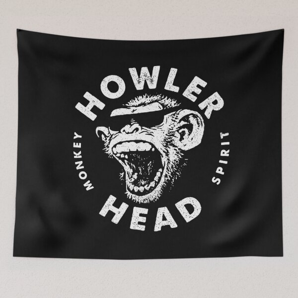 Item preview, Howler Head Monkey Kentucky Bourbon Whiskey Vintage Logo Tee designed and sold by Ortega-Blue.