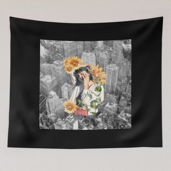 Item preview, Floral girl in the city designed and sold by TheHillSpruce.