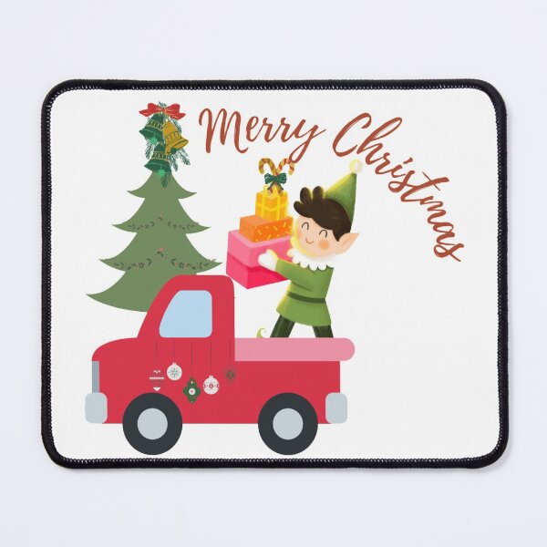 Item preview, Elf riding monster truck Christmas funny quote designed and sold by Simi2020.