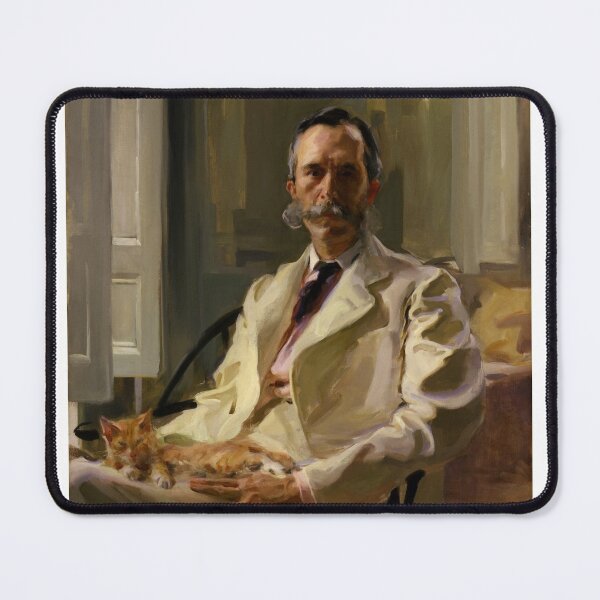 Item preview, Man with the Cat (Henry Sturgis Drinker) - Cecilia Beaux designed and sold by romeobravado.