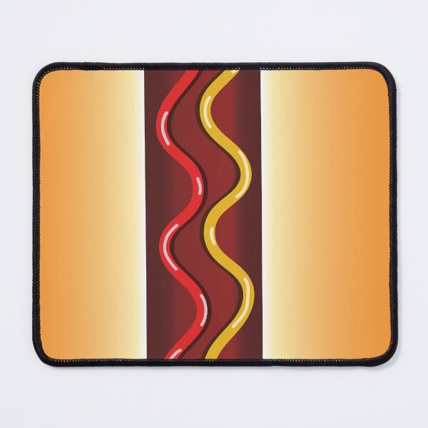 Item preview, Hot Dog Fast Food Design Sausage in Bun with Mustard and Ketchup designed and sold by TrashTante.