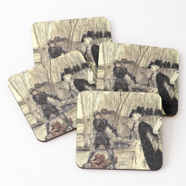 Item preview, Arthur Rackham- King Arthur- Defeat of the Red Knight designed and sold by Dreamflight.