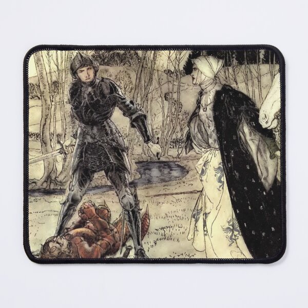 Item preview, Arthur Rackham- King Arthur- Defeat of the Red Knight designed and sold by Dreamflight.