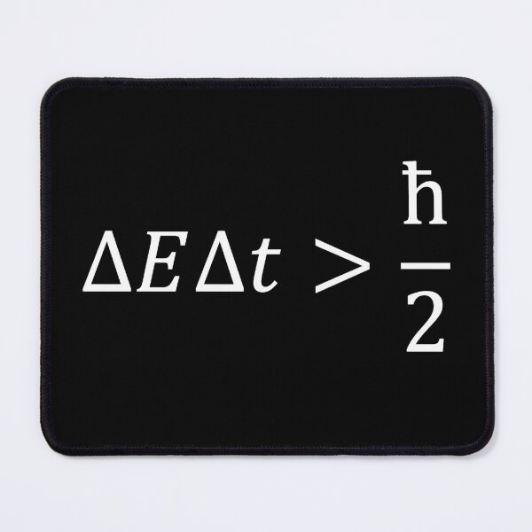 Item preview, heisenberg uncertainty principle for energy and time dark version designed and sold by NoetherSym.