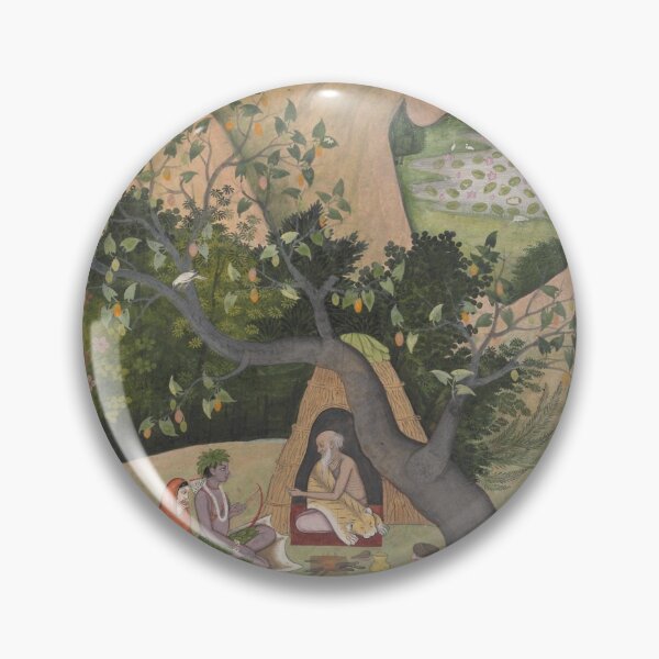 Item preview, Rama, Sita, and Lakshmana at the Hermitage of Bharadvaja designed and sold by HinduArtGallery.
