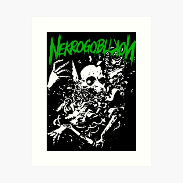 Nekrogoblikon Merch Nekrogoblikon Gift Halloween Day, Thanksgiving, Christmas Day Art Print